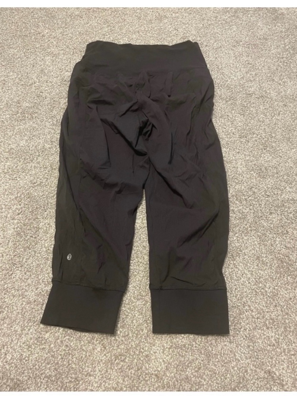 Black Cropped Lululemon Studio Dance Pant Jogger